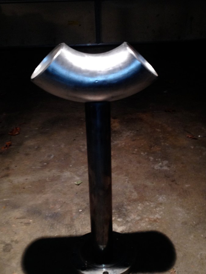 Sneak Peak at Horn Fountain (coming in Spring 2014) stainless steel