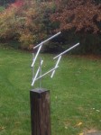 Shooting Stars, 12 x 28 x 30, welded aluminum (5/2015)